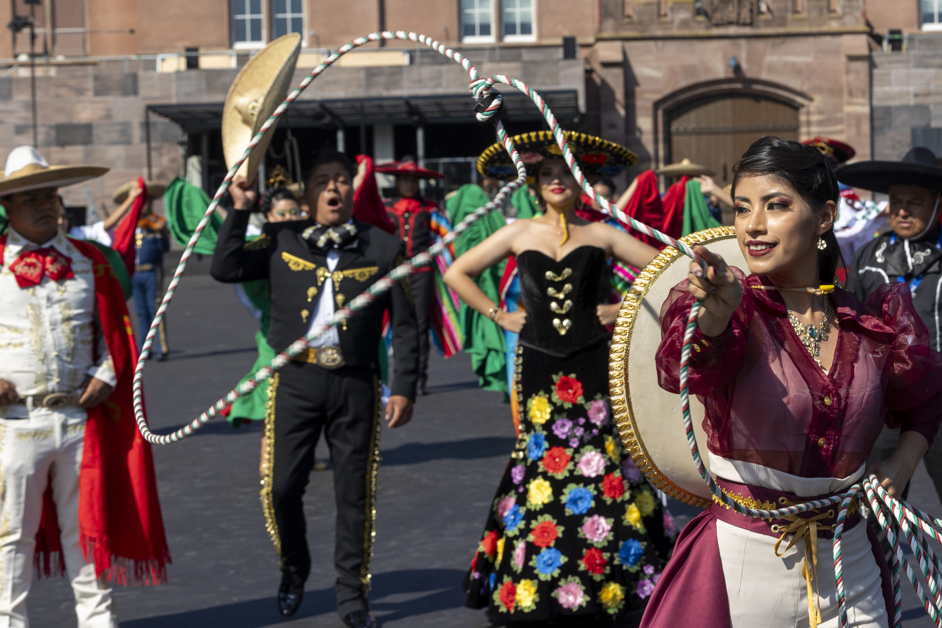 Banda Monumental de México in der Kaserne Basel während einer Probe