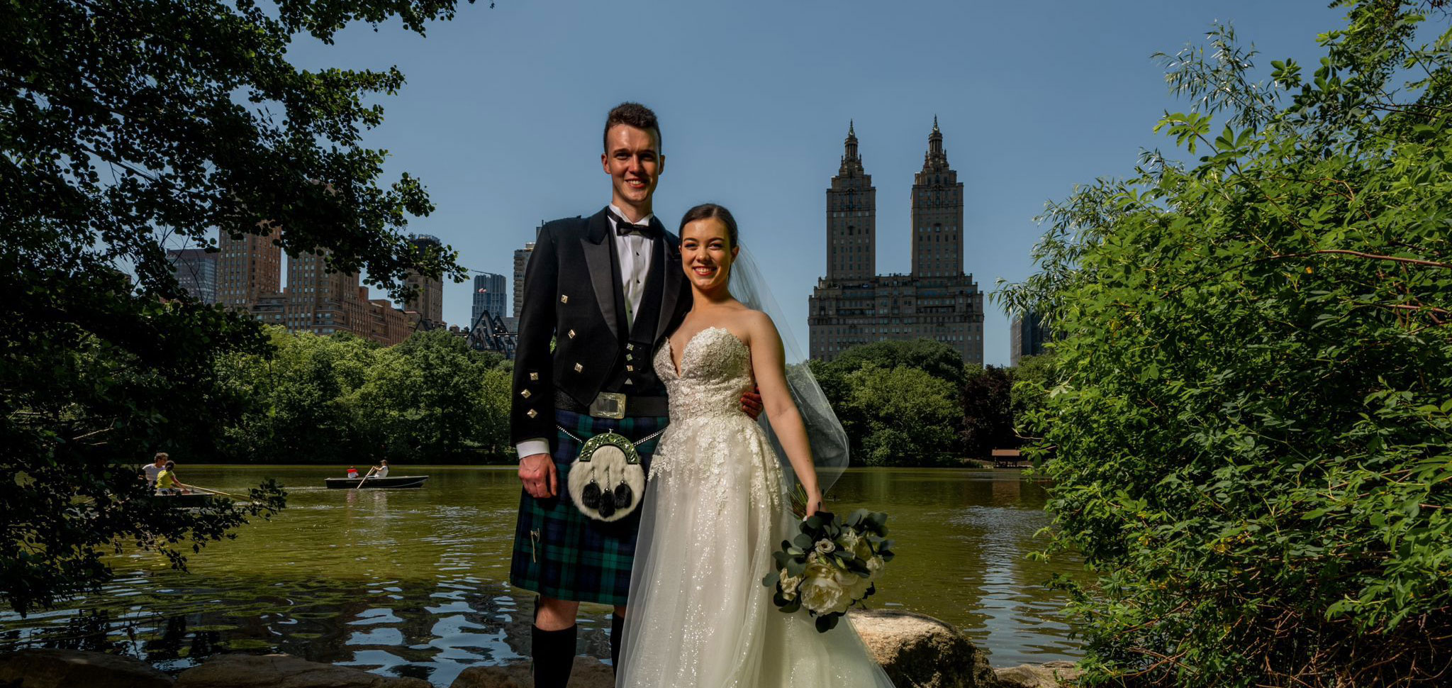 Hochzeits Foto von Larissa Godin und Ewan Halliday