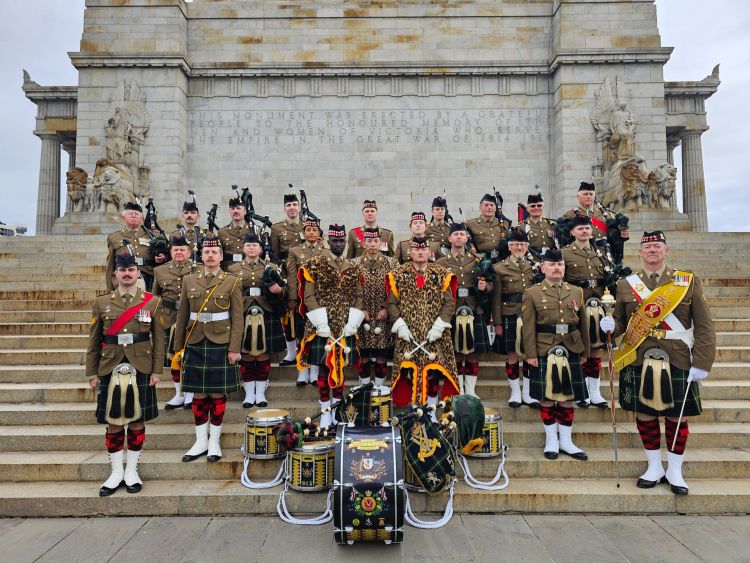 Pipes & Drums of the 5th/6th Battalion, The Royal Victoria Regiment, Australien