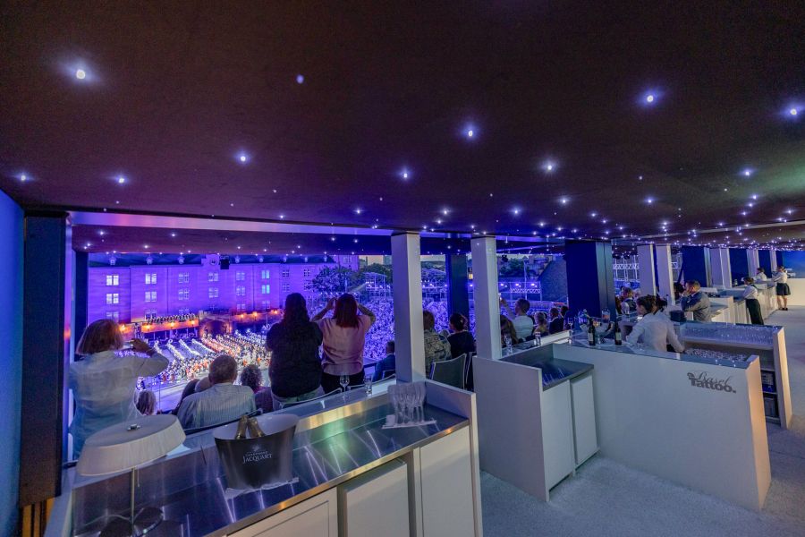 Die Lounges in den Skyboxen