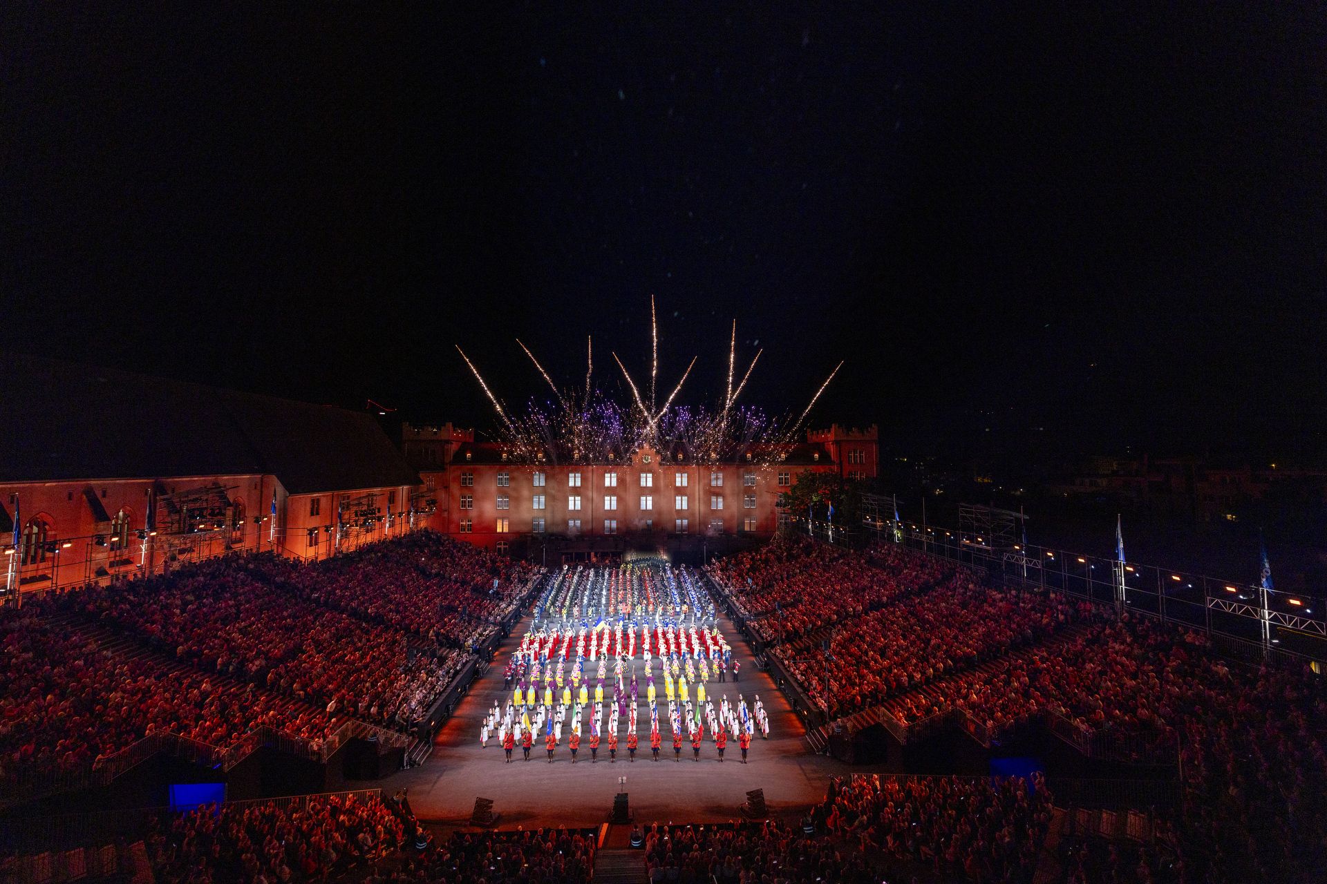 Massed Pipes and Drums in der Kaserne Basel 2023