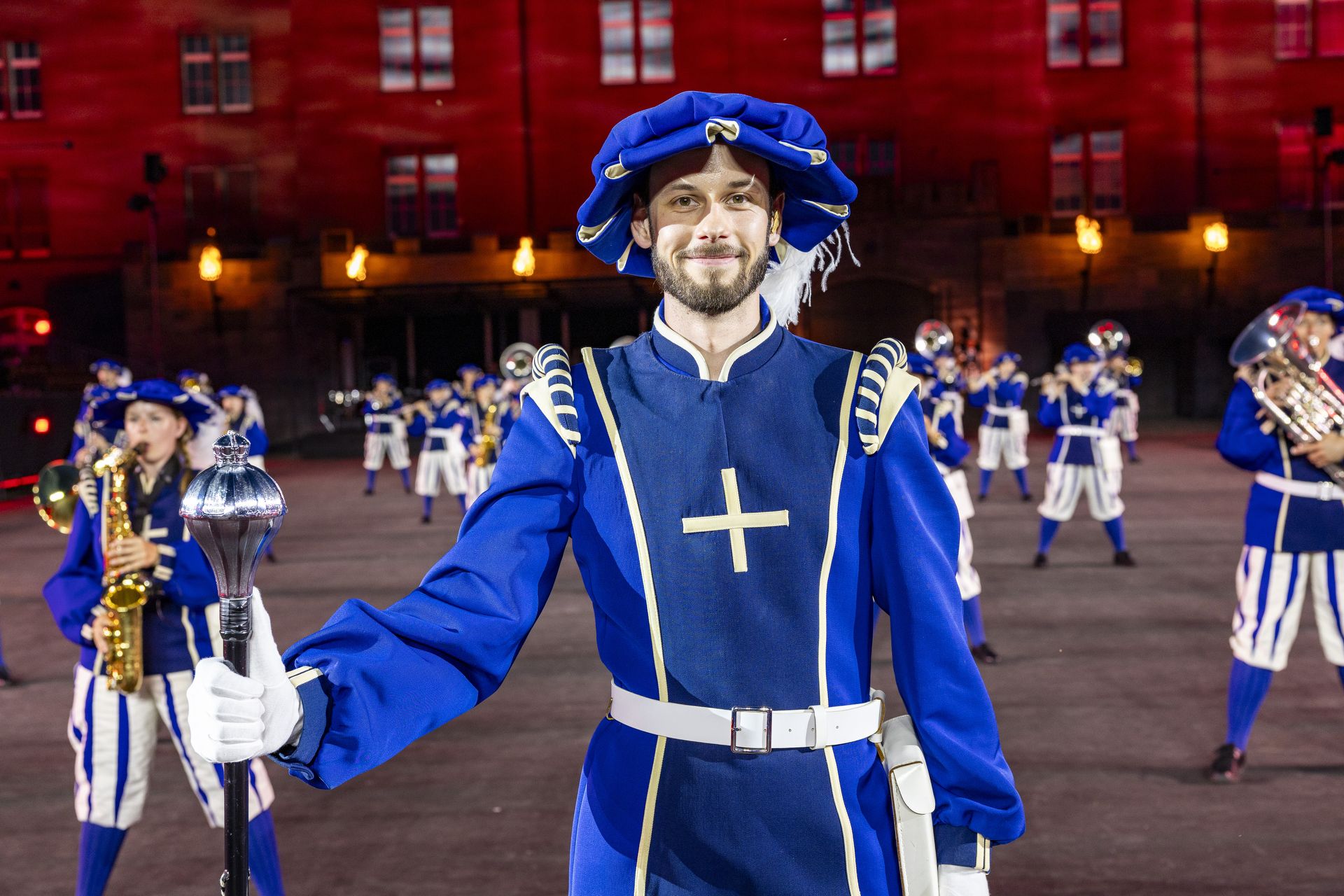 Band Major der "The Lucerne Marching Band" in der Kaserne Basel 2023